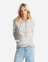 Felpa con cappuccio - Tasca a marsupio - grigio chiaro