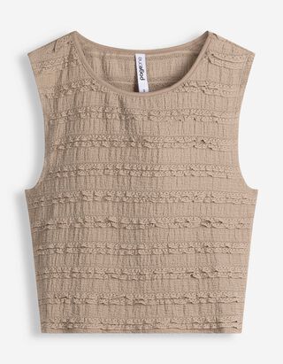 Cropped Top - Cropped - Beige