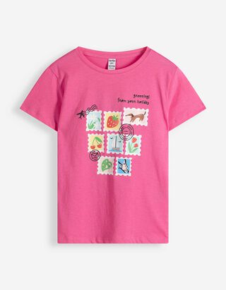T-Shirt - Frontprint - Pink