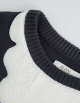 Sweter z dzianiny - Boże Narodzenie - ciemny niebieski