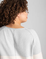 Dugi džemper - Rol krajevi - tamno-siva