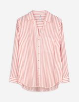 Camicia blusata - Cotone - rosso chiaro