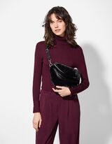 Válltáska - Műszőrme - fekete