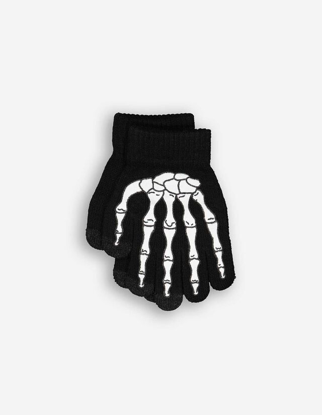 rękawiczki dotykowe - Halloween - czarny