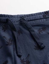 Shorts - Allover-Print - Dunkelblau