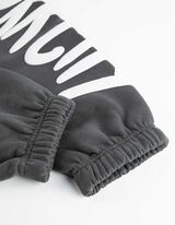 Joggingbroek - Tekstprint - donkergrijs