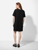 sukienka - ozdobne kamyki - czarny