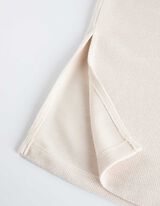 Midisukňa - &Uacute;plet - bezova