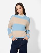Pullover - Strick - hellblau