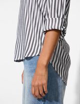 Bluse - Dreiviertelärmel - schwarz