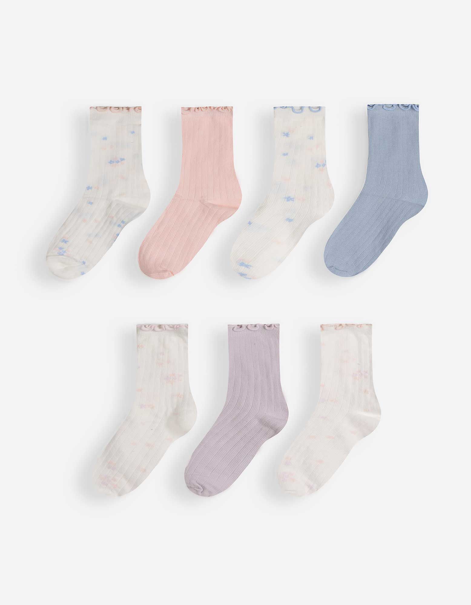 Chaussettes - Ourlet coquille 