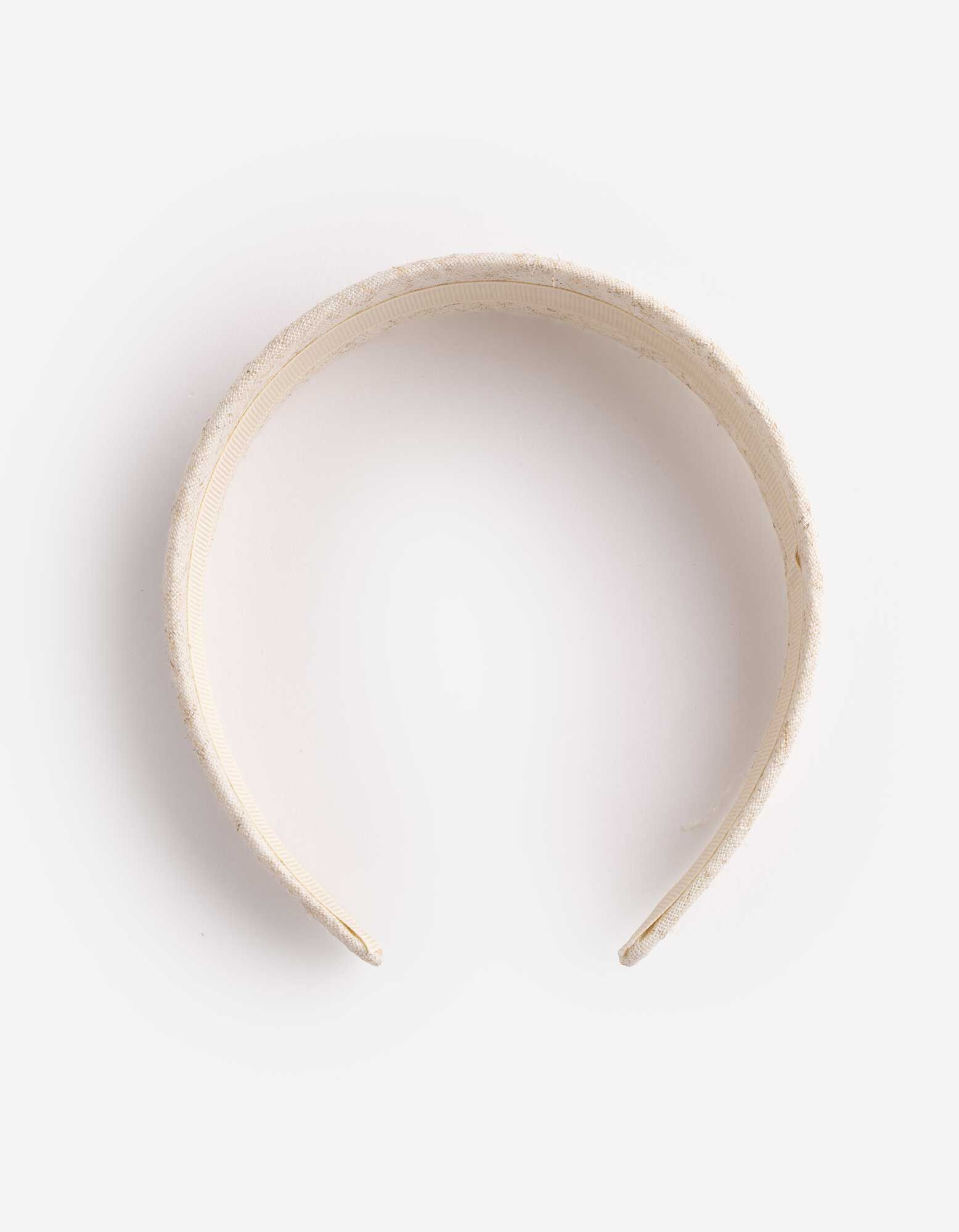 Haarschmuck - einfarbig - beige