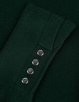 Pulóver - Díszgombokkal - zöld