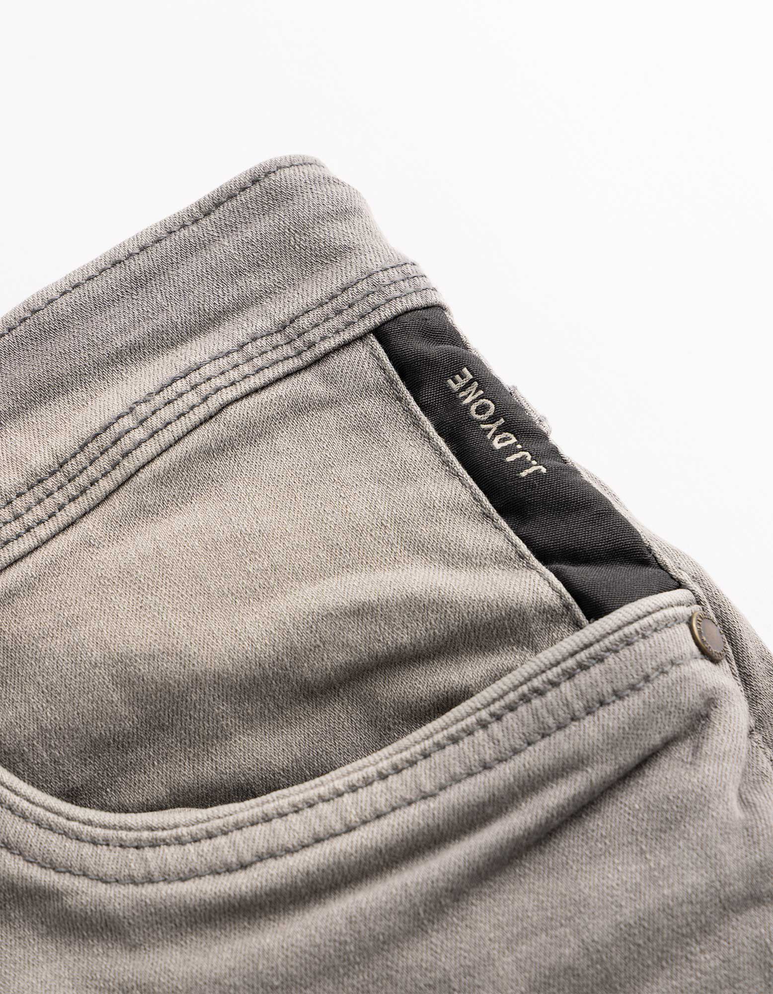 Jeansshorts - Wascheffekte - Grau