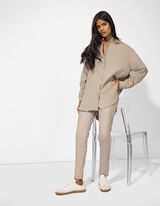 Leggings - Efect termic - Gri deschis