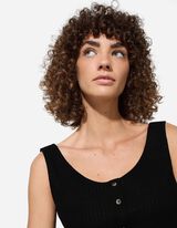 top - mieszanka wiskozowa - czarny