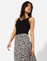 Rok - Stippenmotief - Beige