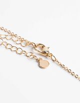 Kette - Metallic-Details - goldfarben