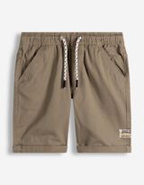 Shorts - Elastischer Bund - beige