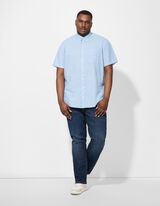 Hemd - Meliert - blau