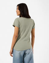 T-Shirt - Glitzerprint - Khaki