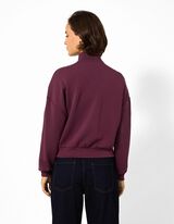 Sweatjacke - Soft-Touch - Lila