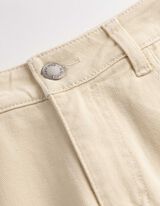 Culotte - High Waist - wei&szlig;