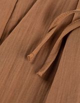 Pantaloni - Picior larg - Maro deschis