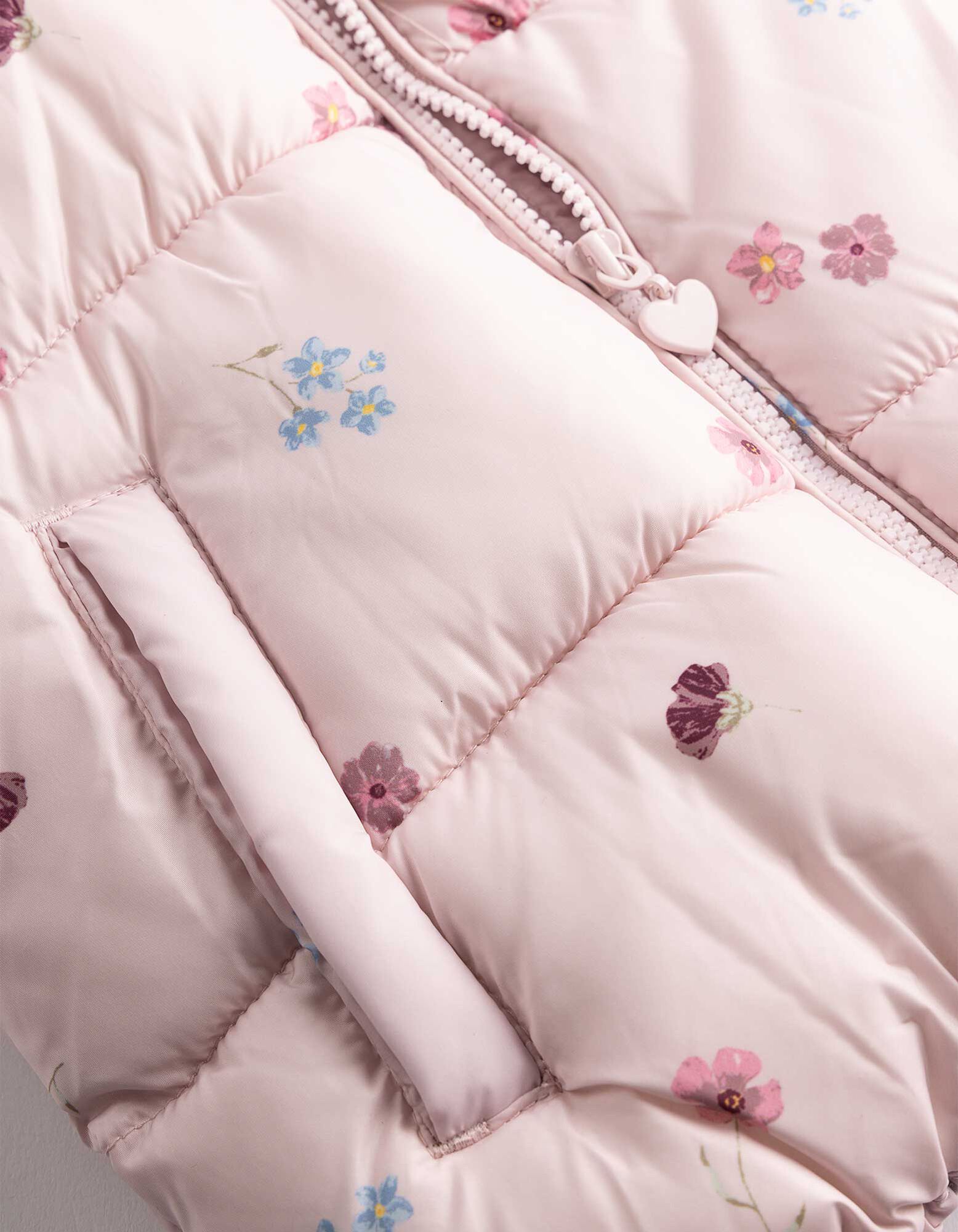 Weste - Allover-Print - Rosa