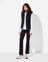 Prešívaná vesta - Prešívané švy - cierna