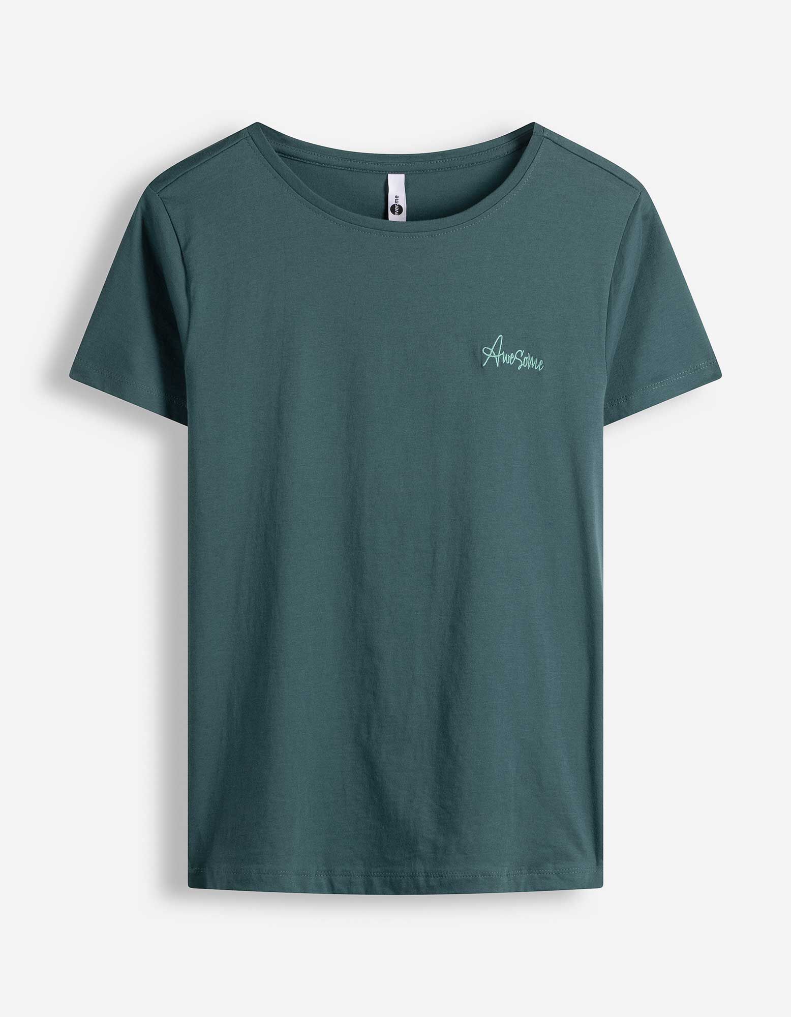 T-Shirt - Stickereien - T&uuml;rkis