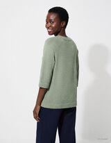 Pullover - Dreiviertel&auml;rmel - Khaki