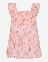 Midi &scaron;aty - Potisk po cel&eacute; plo&scaron;e - ruzova