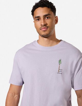 T-shirt - Dos imprim&eacute; - bleu clair