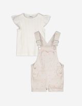Ensemble t-shirt et pantalon - Twill - blanc