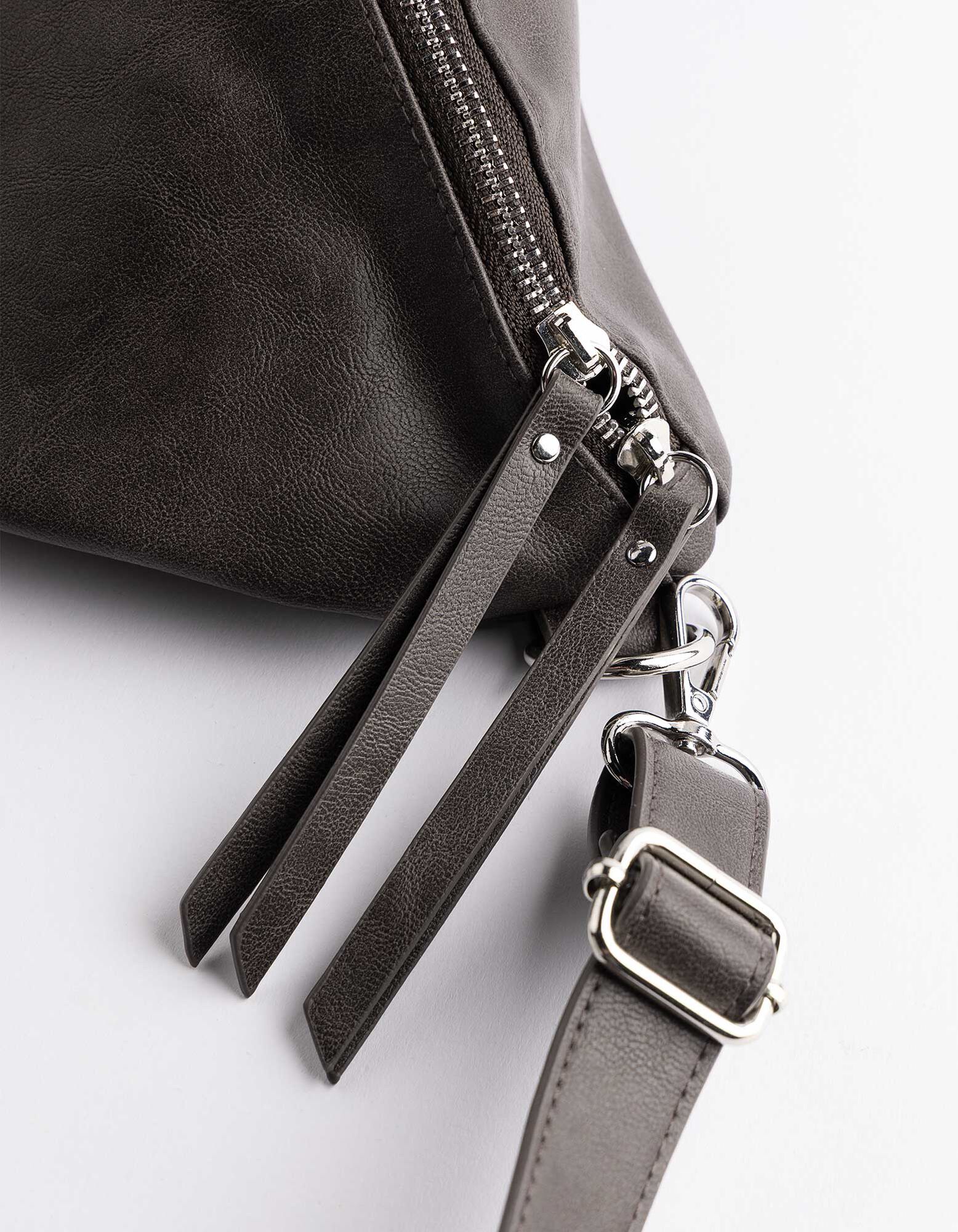 Hip Bag - Kunstleder - Dunkelgrau