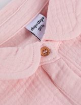 Set aus Kleid und Leggings - Musselin - rosa