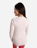 T-shirt à manches longues - Mode de maternité - blanc