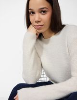 Džemper - Шљокице - bela