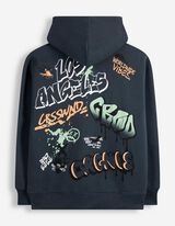 Sweatshirt - Oversized Fit - Dunkelblau