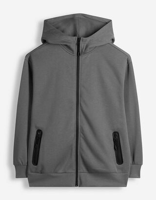 Sweatjacke - Oversized Fit - Dunkelgrau