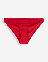 Slip de bikini - Unicolore - Rouge