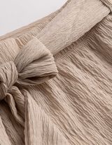 Hose - Bindeg&uuml;rtel - Beige