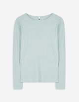 Shirt - Rippenstruktur - grün