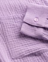 Bluse - einfarbig - lila