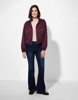 Bunda - Nadměrný střih Oversized Fit - tm. lila