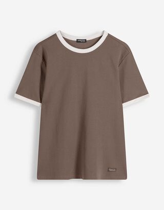 T-shirt - Regular fit - bruin