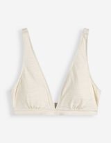 Haut de bikini - Mati&egrave;re structur&eacute;e - beige