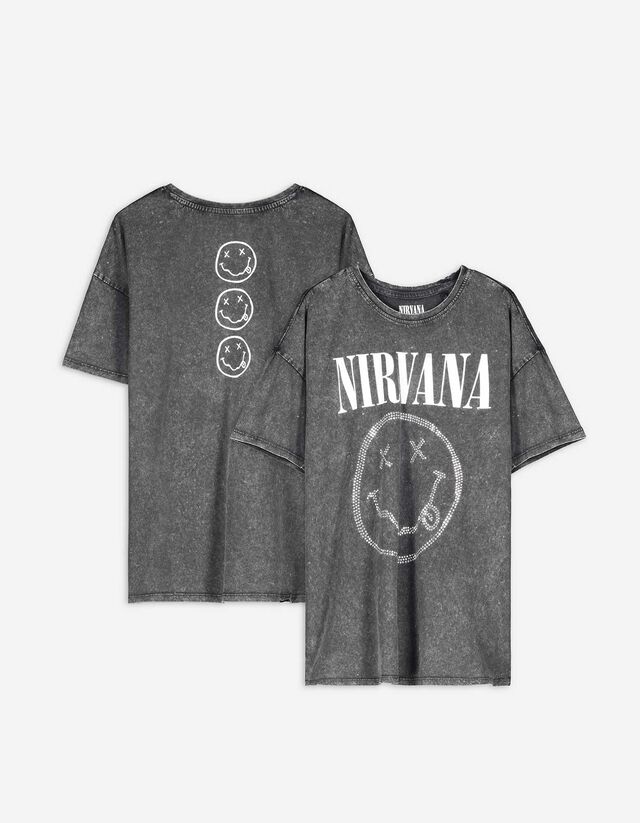 T-shirt - Nirvana - grigio scuro