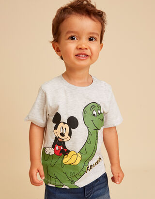 T-shirt - Mickey Mouse - Gris clair